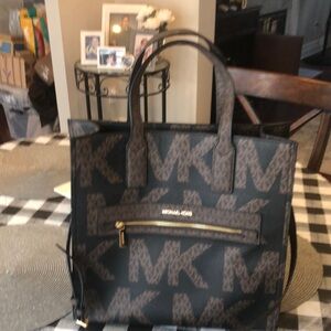 Michael Kors Black and Brown tote bag
